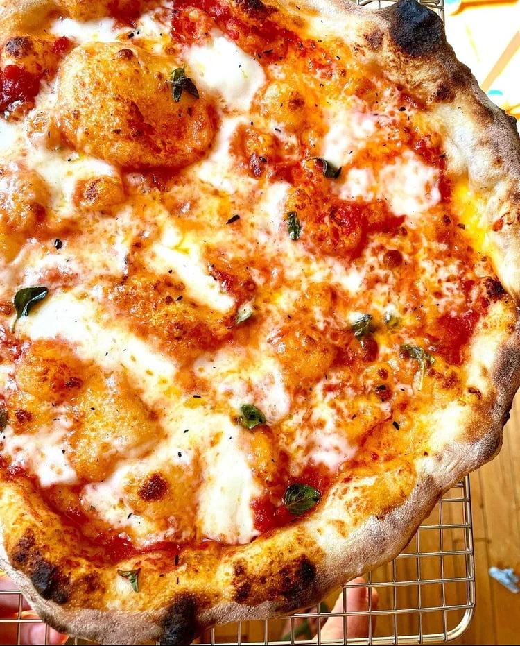 Slice of cheese pizza
